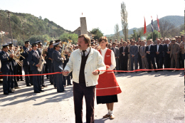 Otvaranje ceste Blato-Nova Sela 1984. Isti dan je otvoren pogon „Omiala“.