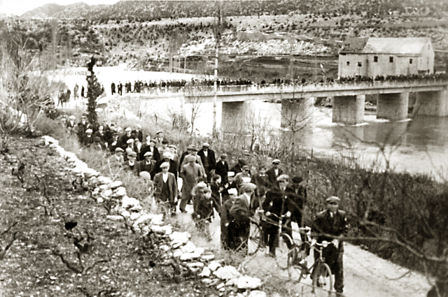 Otvaranje mosta 1947.