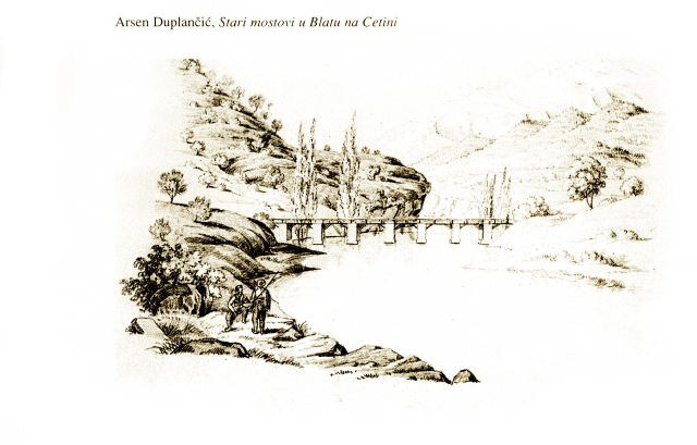 Arsen Duplančić, Stari mostvi u Blatu na Cetini